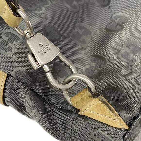 GUCCI Gucci Off the Grid Sling Backpack Dark Gray Beige Nylon - - Picture 12 of 16